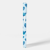 Liefde hart waterverf blauw Case-Mate iPhone case (Achterkant / Rechts)