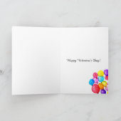 Liefde Hart Zee Valentijns BALLO N aquarel Feestdagen Kaart (Binnen)