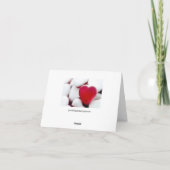 Liefde hart zoet Wenskaart Feestdagen Kaart (Achterkant)