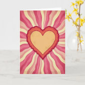 Liefde Hart Zonnekaart Kaart (Gele Bloem)