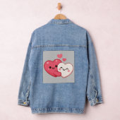 Liefde harten baby ontwerp denim jacket (Hangar)