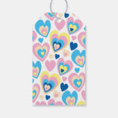 Liefde harten. cadeaulabel (Achterkant)