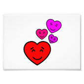 Liefde harten foto afdruk (Voorkant)
