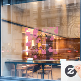 Liefde harten Gepersonaliseerd Raamsticker