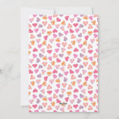 Liefde harten ingelijst familie foto Valentijnsdag Feestdagenkaart (Achterkant)