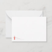 Liefde harten kaarten notitiekaartje (Achterkant)