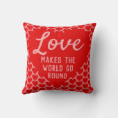 Liefde harten - Liefde maakt de wereld rond Kussen (Achterkant)