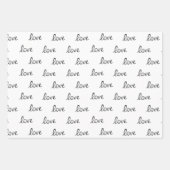 Liefde, harten, lippen, Rozen en strepen Inpakpapier Vel (Voorkant 2)