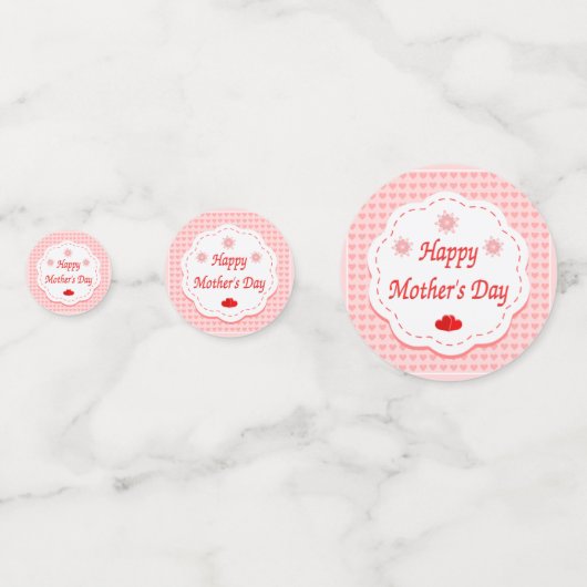 Liefde harten moederdag confetti (Voorkanten)