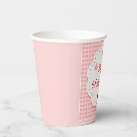 Liefde harten moederdag papieren bekers (Rechts)