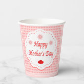 Liefde harten moederdag papieren bekers (Voorkant)