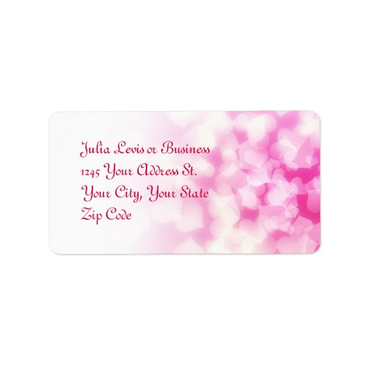 Liefde harten Mooie adresetiketten Etiket (Voorkant)