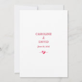 Liefde, Harten, Paren Douche, Trouwdouche Kaart (Achterkant)