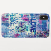 Liefde, HARTEN, patroon Case-Mate iPhone Hoesje (Achterkant (horizontaal))