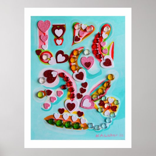 Liefde harten poster (Voorkant)