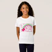 Liefde - Harten - & Rainbows Girls T-Shirt (Voorkant volledig)