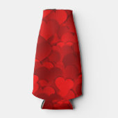 Liefde Harten Textuur Rood Patroon-19909 Flesjeskoeler (Voorkant)