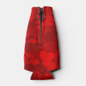 Liefde Harten Textuur Rood Patroon-19909 Flesjeskoeler (Achterkant)