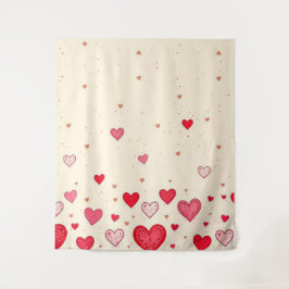 Liefde, Harten, Valentijn, Trouwen - Wandtapijt Wandkleed
