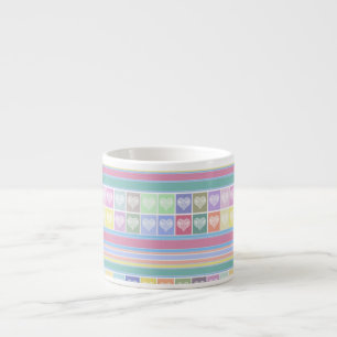 Liefde harten Valentijnsdag design pastelkleuren c Espresso Kop