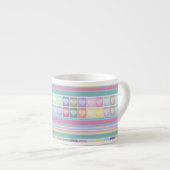 Liefde harten Valentijnsdag design pastelkleuren c Espresso Kop (Voorkant rechts)