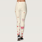 Liefde, harten, Valentijnse Leggings, bruiloft Leggings (Achterkant)