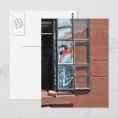 Liefde hartgraffiti briefkaart (Voorkant / Achterkant)