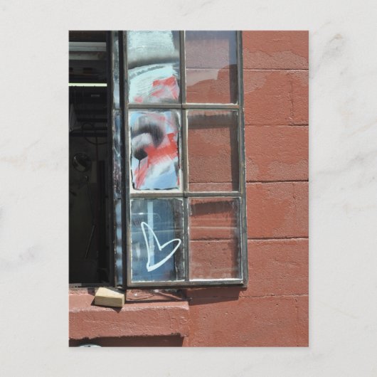 Liefde hartgraffiti briefkaart (Voorkant)