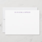 Liefde Hartpatroon gepersonaliseerde naam Notitiekaartje (Voorkant)