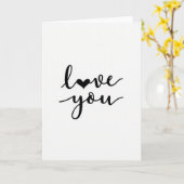 Liefde Hartpatroon Kaart voor Jou (Gele Bloem)