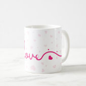 "Liefde" Hartpatroon Koffiemok (Voorkant rechts)