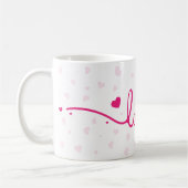 "Liefde" Hartpatroon Koffiemok (Links)