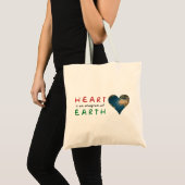 Liefde Hartvormige Aarde Tote Bag (Voorkant (product))