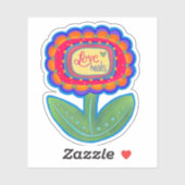 Liefde Heals Leuke Bloem Inspirivity Sticker (Vel)