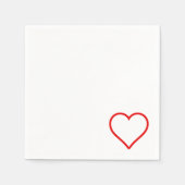 Liefde - Heart Napkins Servet (Voorkant)
