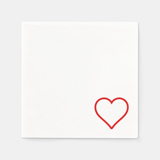 Liefde - Heart Napkins Servet (Voorkant)