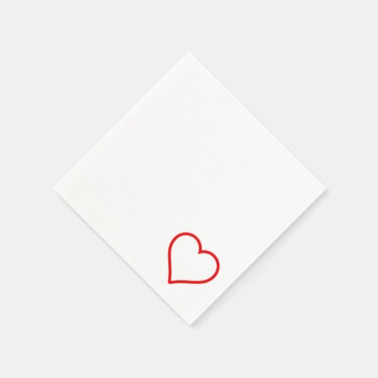 Liefde - Heart Napkins Servet (Hoek)