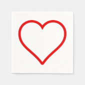 Liefde - Heart Napkins Servet (Voorkant)