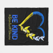 Liefde Heart Oekraïne doet Oekraïne een beetje in  Fleece Deken (Voorkant (Horizontaal))