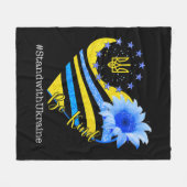 Liefde Heart Oekraïne is een soort van toneelstukj Fleece Deken (Voorkant (Horizontaal))