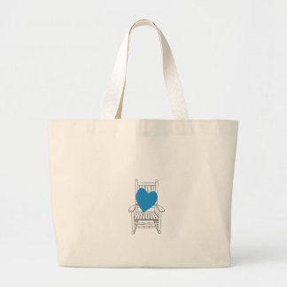 Liefde () Heart Rocking-stoel Grote Tote Bag