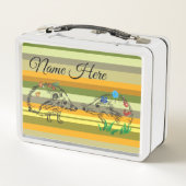 Liefde Hedgehogs Herfst tekening Lunchbox (Achterkant)