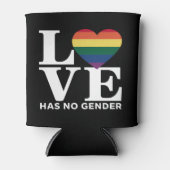 Liefde heeft geen geslacht LGBTQ Rainbow Pride Maa Blikjeskoeler (Voorkant)