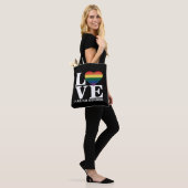 Liefde heeft geen geslacht LGBTQ Rainbow Pride Maa Tote Bag (Op model)