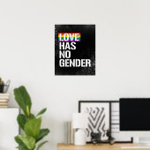 Liefde heeft geen geslacht - LGBTQ-rechten - - Poster (Thuiskantoor)