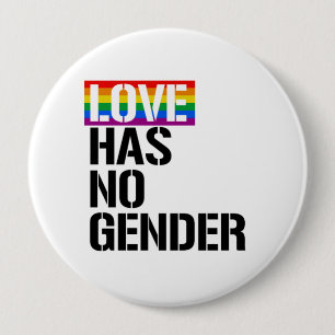 Liefde heeft geen geslacht - LGBTQ-rechten - Ronde Button 4,0 Cm