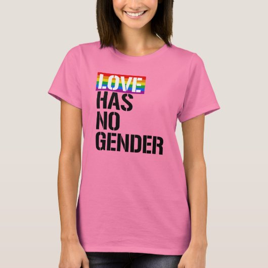 Liefde heeft geen geslacht - LGBTQ-rechten - T-shirt (Voorkant)