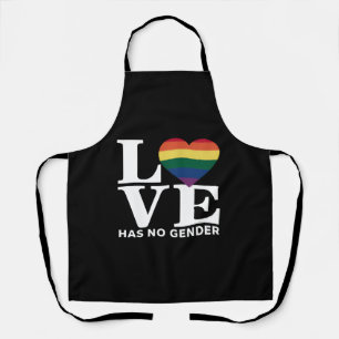 Liefde Heeft Geen Geslacht LGBTQ Regenboog Pride M Schort