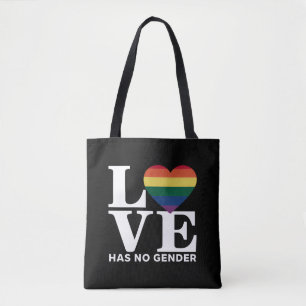 Liefde Heeft Geen Geslacht LGBTQ Regenboog Pride M Tote Bag