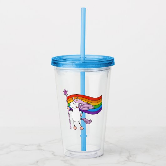 Liefde heeft geen grenzen acryl drinkbeker (Voorkant)